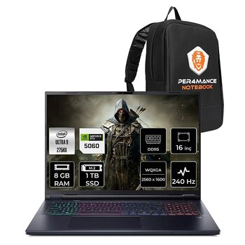 Acer Predator Helios Neo 16 Intel Core Ultra 9 275HX 8gb 1tb SSD RTX5060/8GB 16" Qhd+ Fdos Taşınabilir Bilgisayar
