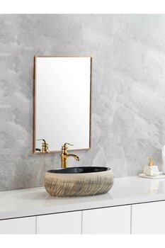 yediyapı Tezgah Üstü Seramik Çanak Lavabo Banyo Lavabosu