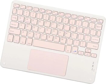 Technopc Ultrapad Ruby L10 Pembe Kablosuz Bluetooth Touchpad'li Klavye