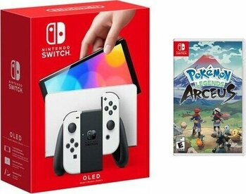 Nintendo Switch OLED 64 GB White + Pokemon Legends Arceus Oyun Konsolu