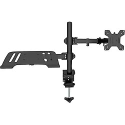 Gfc Life Store Monitör Standı Laptop Standı Çiftli Monitör ve Laptop Tutucu Dizüstü Bilgisayar Stand 10'' 32'' Vesa Uyumlu Masaüstü Ergonomik Kol