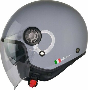 Motosiklet Yarım Kask Güneş Vizörlü Ece 22.06 Motor Kaskı Nardo Grey - XL - Gri