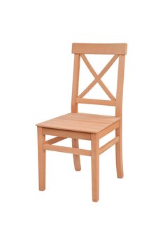 ROYS AHŞAP 5648 Masif Ham Çapraz Tahtalı Mutfak Sandalyesi