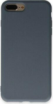 Nevarium Apple iPhone 8 Plus Kılıf Lansman Içi Kadife Nano Silikon - Gri