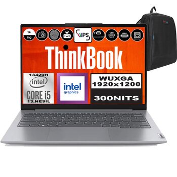 Lenovo Thinkbook 14 G6 Irl Intel Core I5 13420h 80gb 2tb Ssd 14" Wuxga 300nits Ips Windows 11 Home Taşınabilir Bilgisayar 21kg00uctrh28 + Zetta Çanta