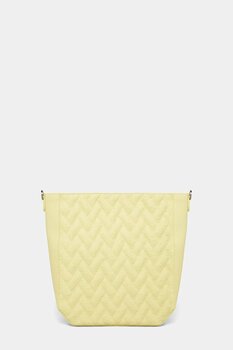 Vakko SARI MONOGRAM DERİ ÇANTA