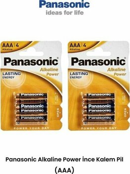 Panasonic Alkaline AAA-LR03 1,5V 8 Adet Ince Kalem Pil (Aaa)