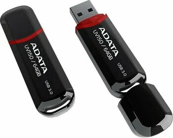 Adata UV150 64 GB Siyah USB Bellek