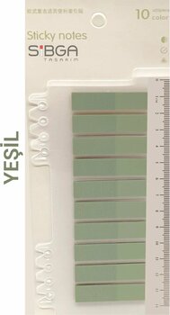 sibga tasarım Şeffaf Yeşil Renkli Postit Post-it Post It. Kitap Ayracı Ayraç Postit Sticker Not Kağıdı 200 yaprak