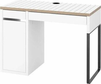 IKEA Mıcke Beyaz-Antrasit 105x50 cm Çalışma Masası