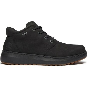 Timberland Inek Derisi + Poliüretan Siyah Erkek Bot Hudson Road Mıd Lace Up Gtx Chukka - 43