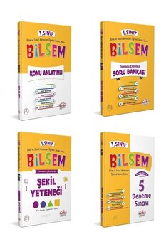 Editör Yayınevi 1. Sınıf Bilsem Konu+ Soru + Deneme + Şekil Yeteneği 4lü Set