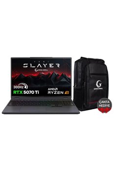 Game Garaj Slayer R9T-5070Ti C2 AMD Ryzen 9 9955HX 64GB RAM 2TB SSD RTX5070Ti 16\" QHD IPS 300Hz Free
