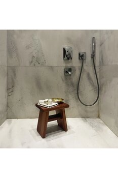 Shark Anatolia Maun Ahşap Banyo Taburesi Oturak L Boy (H:30.5CM)