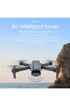 Ledarmy E88 Pro RC Drone 4K HD Kamera Katlanabilir WIFI FPV Yüksek Performans Siyah kumandalı geniş açı Prof