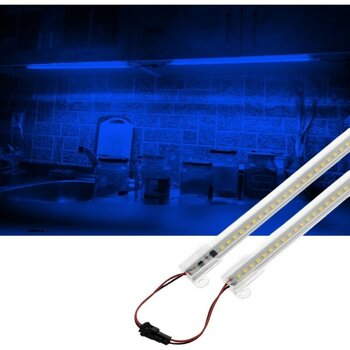 2 Adet 50 cm 220V Şeffaf Çubuk Bar LED Mavi Işık SB-6554