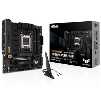 Asus TUF Gaming B650M-PLUS Wifi Amd B650 AM5 DDR5 6400 DP HDMI 2x M2 USB 3.2 Anakart