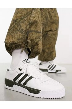 adidas Rivalry Low Erkek Günlük Ayakkabı Beyaz Siyah 44,5 Numara