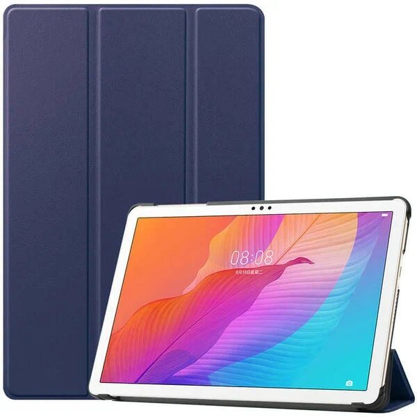 Noktaks Matepad T10S Lacivert Huawei Matepad T10S Uyumlu Pu Deri Kılıf
