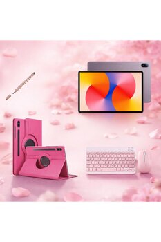 Huawei Matepad Se 11\ 6gb 128gb Gri TABLET+GOLD KALEM+PEMBE KLAVYE VE MOUSE SET+PEMBE KILIF