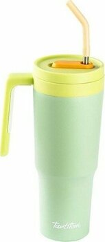 Tantitoni Yeşil Pipetli Paslanmaz Çelik Termos Bardak 1.2l - 350 ml - Rose Gold