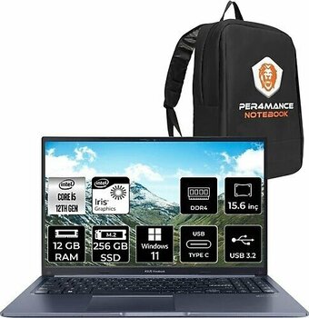 Asus Vivobook 15 X1502ZA EJ1071 15.6 inç Intel Core i5 1235U 12 GB 256 GB SSD Intel Graphics Windows 11 Professional