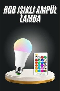 Ambiyans Aydınlatma Rgb LED Lamba Kumandalı Renk Değiştirebilen