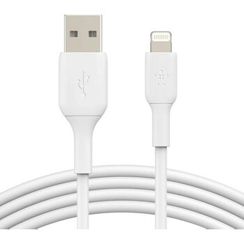 Lightning Kablosu (Iphone, Ipad, Airpod'lar Için Boost Charge Lightning - USB Kablosu) Mfi Sertifikalı iPhone Şarj Kablosu (1 M, Beyaz