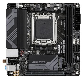 Gıgabyte B650ı Ax Wıfı Amd B650, Am5, Ddr5 6400Mhz, Type-C, Wıfı 6E+Bt 5.3, 2.5Gb Lan, Mini Itx Anakart