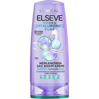 2 Adet Elseve Hydra Pure Yağlanma Karşıtı Nemlendirici Saç Bakım Kremi 250 ml