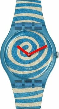 Swatch SUOZ364 Swatch Bourgeois's Spirals Unisex Kol Saati - Mavi