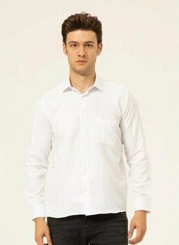 Süvari GM2025000202 Beyaz Klasik Yaka 2XL Uzun Kol Erkek Gömlek