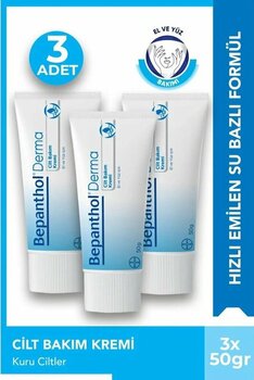 Bepanthol Derma Cilt Bakım Kremi 50 Gr 3 Adet