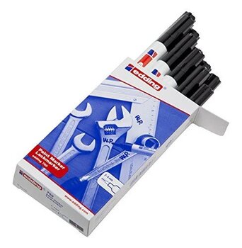 Edding 750 Markör Boya Kalemi 2-4 Mm Siyah Yuvarlak Uçlu (10 Lu Paket)