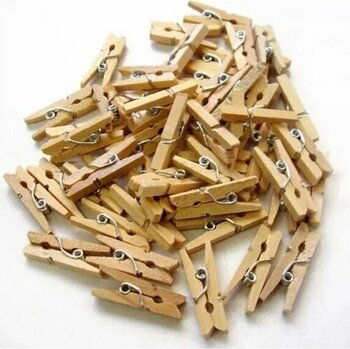 Naturel Ahşap Mandal 30 adet Ahşap mandal