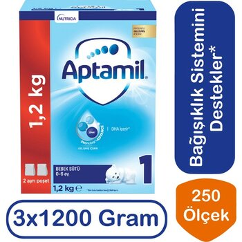 Aptamil Devam Sütü 1 Numara 1200 gr 3 Lü Paket