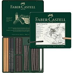 Faber Castell Pitt Charcoal Set 24Lü
