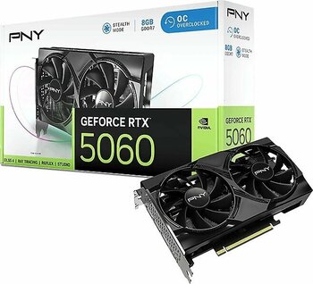 Pny RTX 5060 Dual Fan OC VCG50608DFXPB1-O 128 Bit GDDR7 8 GB Ekran Kartı