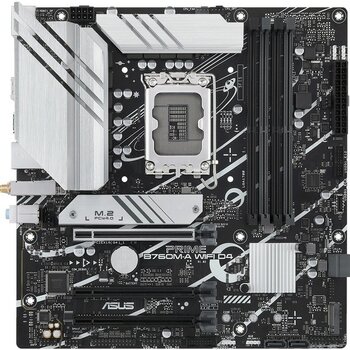 Asus Prıme B760M-A Wıfı D4 Intel B760 Lga1700 DDR4 5333 Dp Hdmı 2X M2 Usb3.2 Ax Wifi + Bt Aura Rgb 2.5Gbit Lan Matx (Prıme B760M-A Wıfı D4) Anakart