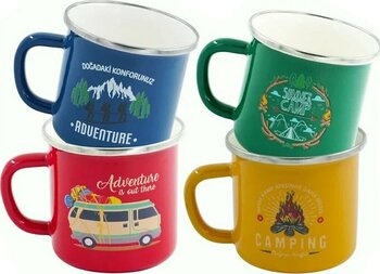 Orcamp Retro Emaye Kupa Bardak Adventure 330 cc