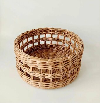 AFRALYAHOME Bambu Ekmek Sepeti 20 cm (Yıkanabilir)