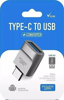 Powerway Type-C to USB 3.0 Veri Aktarımı OTG Çevirici Dönüştürücü Adaptör
