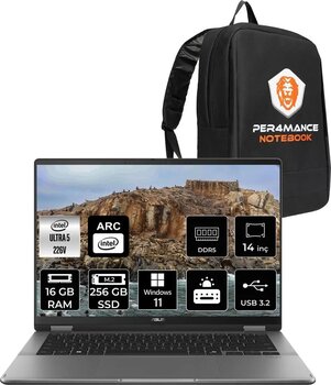 Asus Vivobook 14 Flip Ultra 5 226V 16Gb Ram 256Gb Ssd 14'' Wuxga Oled W11H Dizüstü Bilgisayar & Per4