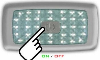 Sanel 12v Tavan Lambası 34 Ledli Dokunmatık Beyaz 135x70 Mm N11.16006