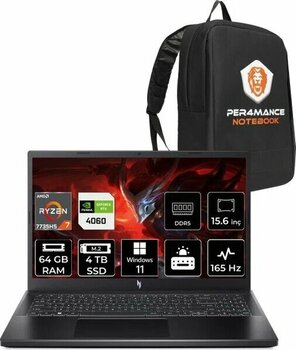 Acer Nitro V 15 AMD Ryzen 7 7735HS 64 GB 4 TB SSD NVIDIA GeForce RTX 4060 (8 GB) 15.6" Full HD 165 Hz Taşınabilir Bilgisayar