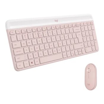 Logitech Pebble 2 Combo Çoklu Sessiz Pembe Kablosuz Klavye Mouse Seti