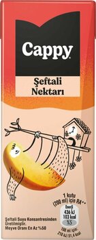Cappy Şeftali Nektarı Meyve Suyu 200 ml
