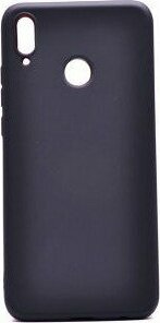 Cep Case Huawei Honor 8x Kılıf Yumuşak Ince Soft Pürüzsüz Silikon Kapak ve Nano Cam Koruma - Siyah