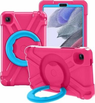 Puluzdg Galaxy Tab A7 T220/T225 Için Pc + Silikon Kapak Kılıf pembe — mavi Samsung Galaxy Tab A7 T220/T225 Uyumlu Tablet Kılıfı