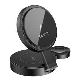 Havit W3100 Siyah Hızlı Şarj Var 15 W Kablosuz Şarj Cihazı